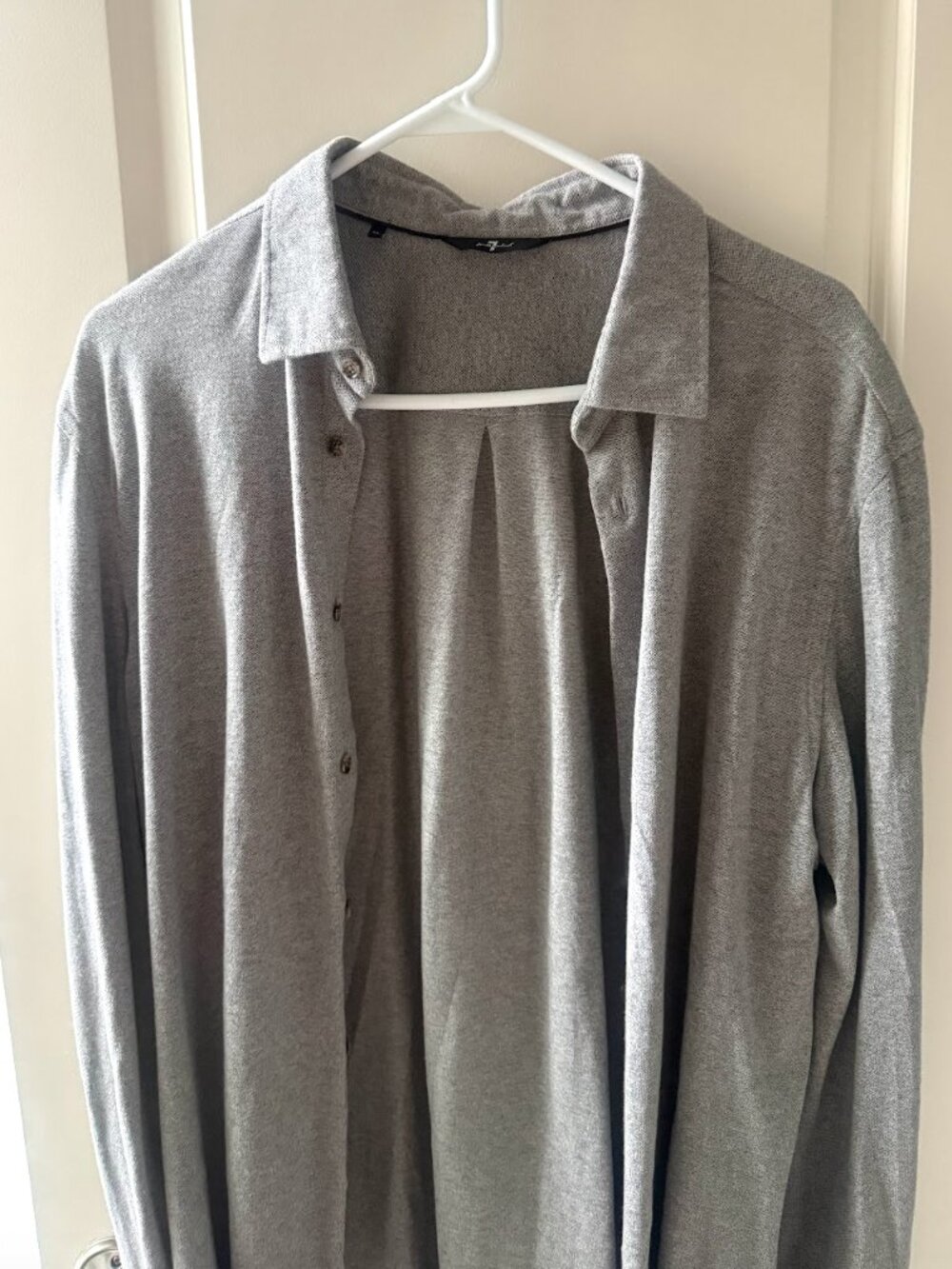 Mens gray button up